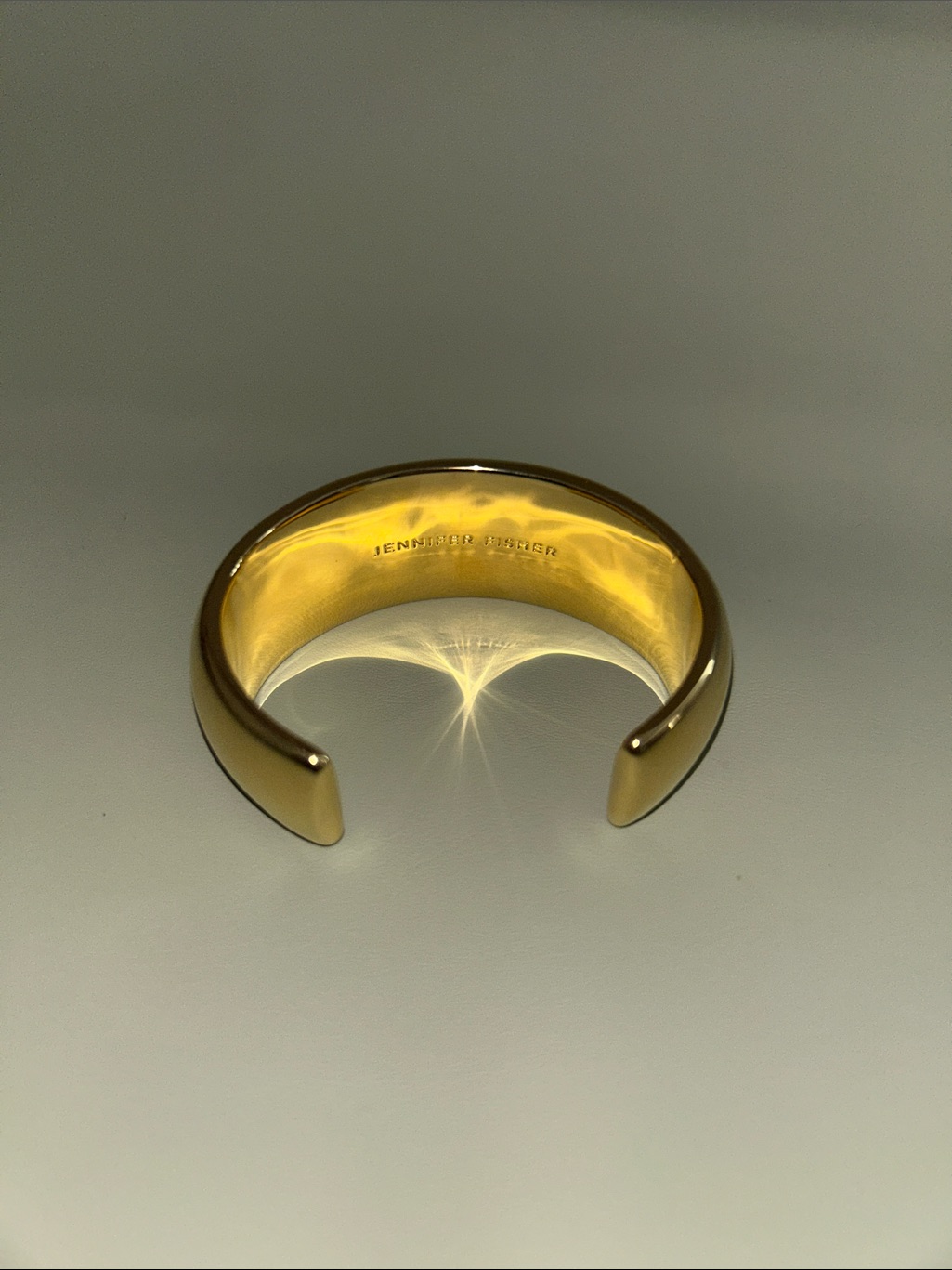Brand New - Jennifer Fisher Gold Open Cuff Bracelet - High Shine Gold — image 2 of 3